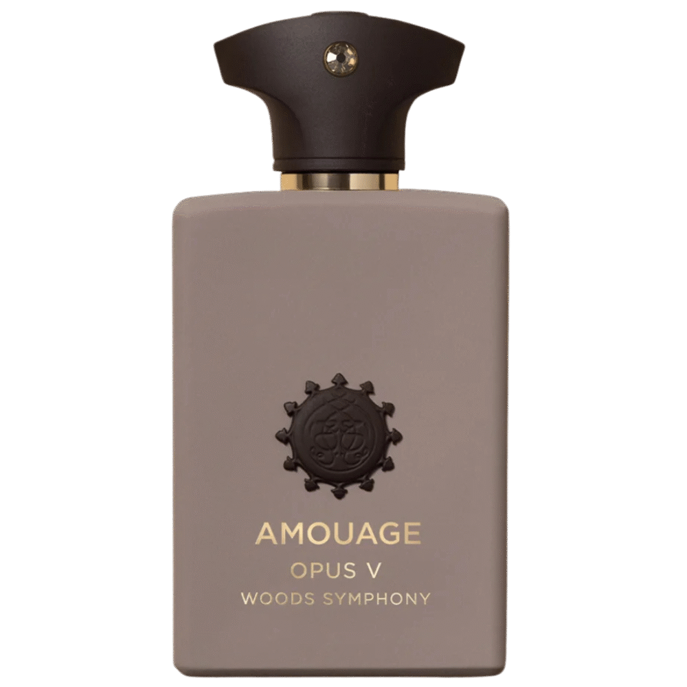 Amouage Opus V Woods Symphony Eau de Parfum – Parfum de niche boisé et élégant disponible sur Olfactis.ma